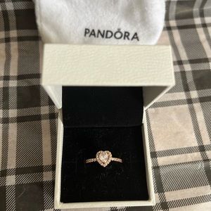 Pandora Ring (size:8) Color: Rose gold